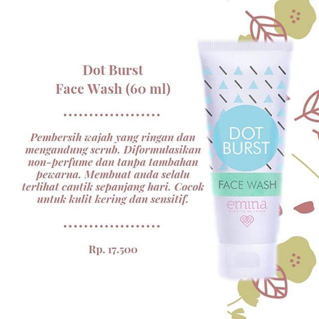 EMINA facial DOT wash Burst pencuci wajah emina kosmetik