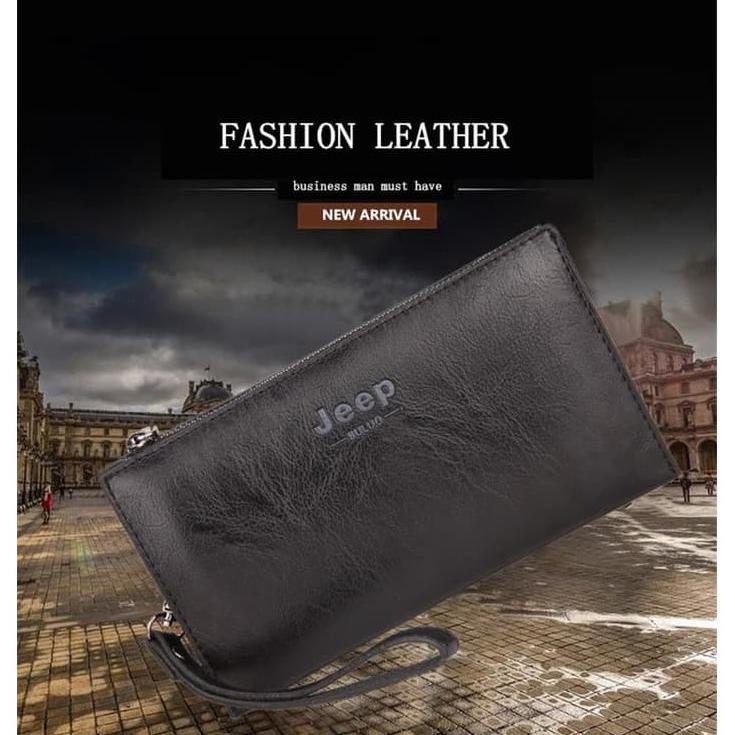 Tas Tangan Pria Wanita Dompet Tangan Clutch Bag Handbag Jeep Buluo