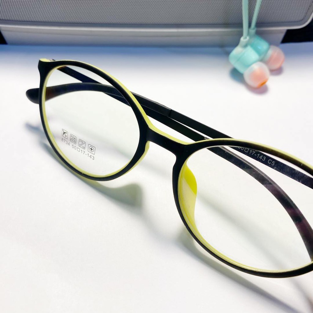 Frame 8734 Kacamata anak Pria dan Wanita Kotak Hitam - BOLON eyeware