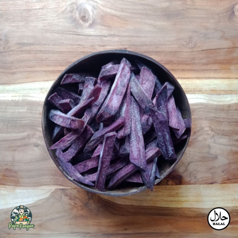

Sweet potato fries white purple