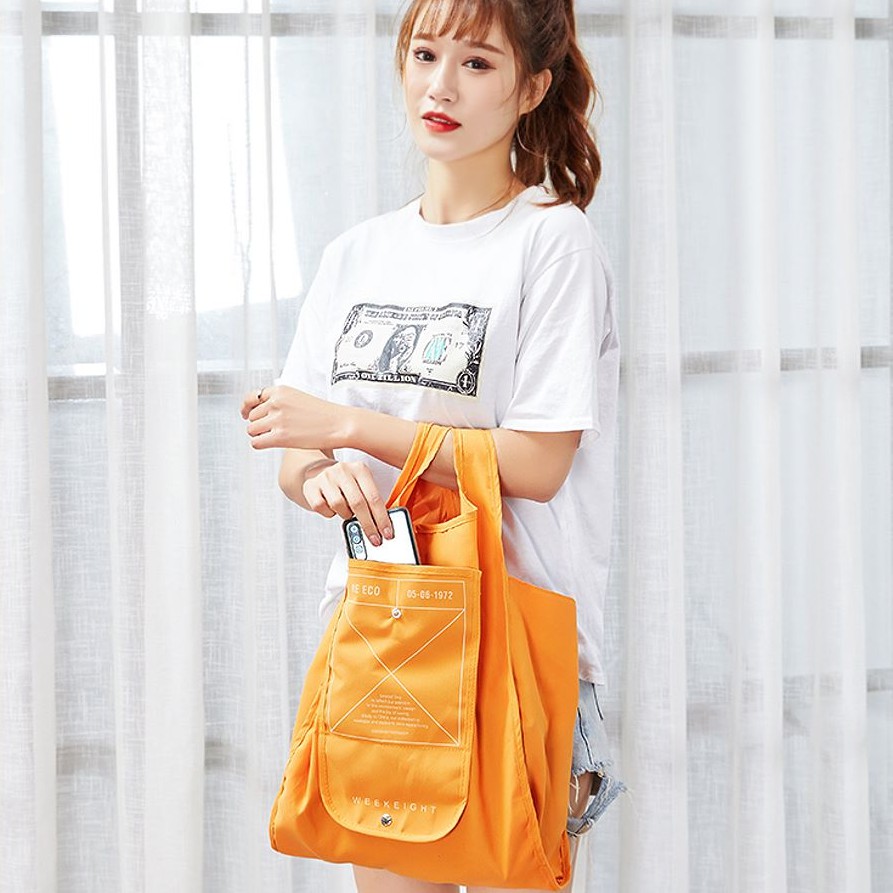 Shopping Bag Korean Travel Bag Hand Carry Tas Belanja