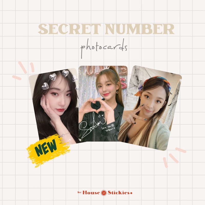 Secret Number Unofficial Photocard Fire Saturday [TERBARU]