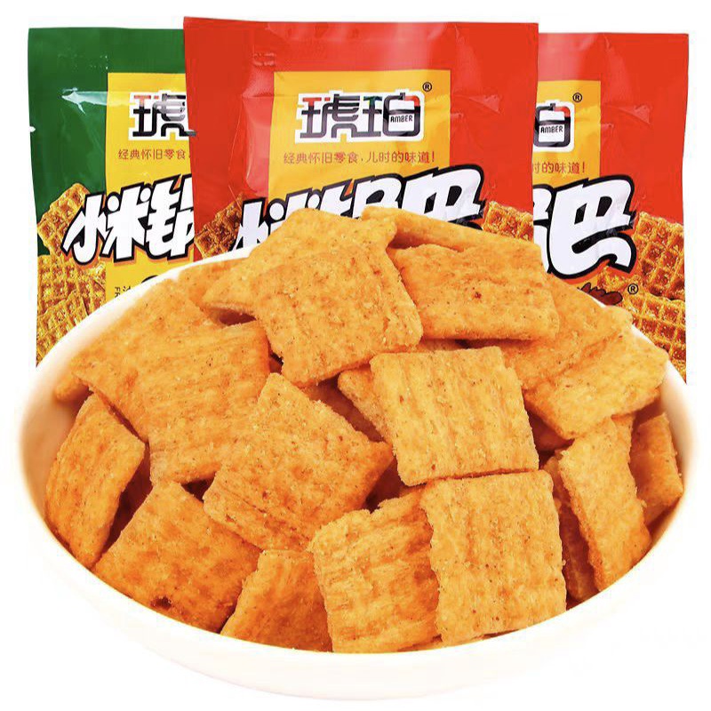 (HALAL) 琥珀 小米锅巴  Xiao Mi Guo Ba Millet Rice Cracker - China rice crispy 25gr