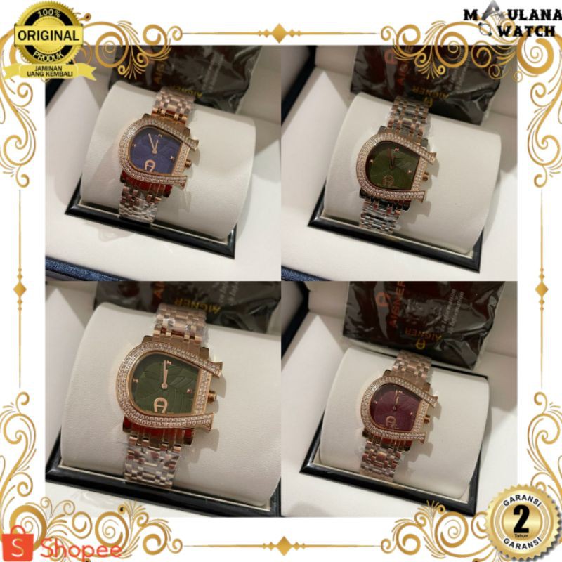 JAM TANGAN PRIA WANITA | RANTAI | KULIT | KARET | MURAH | WANITA [AIGNER GENUA DUE] PAPER BAG