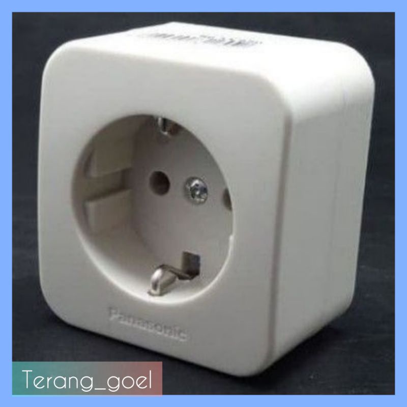 Stop kontak Panasonic Tempel / Colokan Tunggal Panasonic / Outbow Socket WKJ 1131 Panasonic