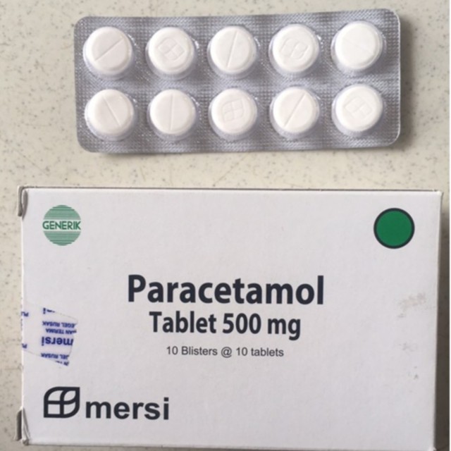 PARACETAMOL MERSI 500MG OBAT PEREDA NYERI PER STRIP