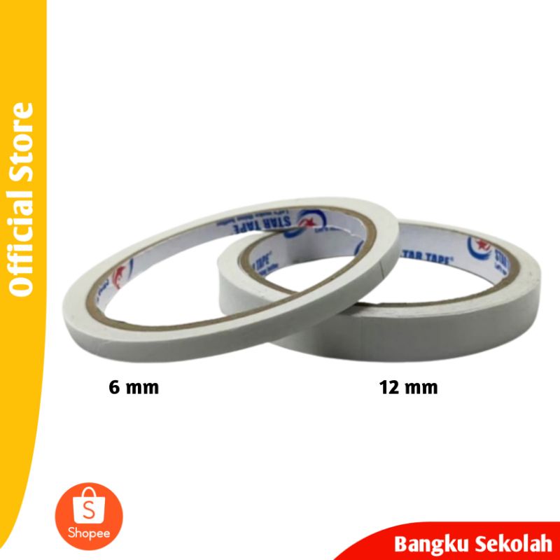 

Isolasi Double Tape STAR Tape 12mm x 10 meter