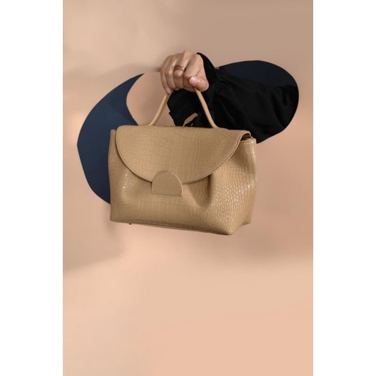 Boa Bag Croco Cream by Local Id