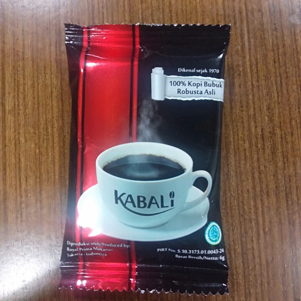 

Kopi Bubuk Kabali isi 20 sachet