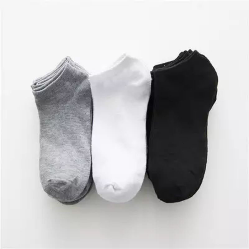 ( COD ) 3 PASANG KAOS KAKI PENDEK PRIA WANITA / MATA KAKI POLOS / PILIH WARNA