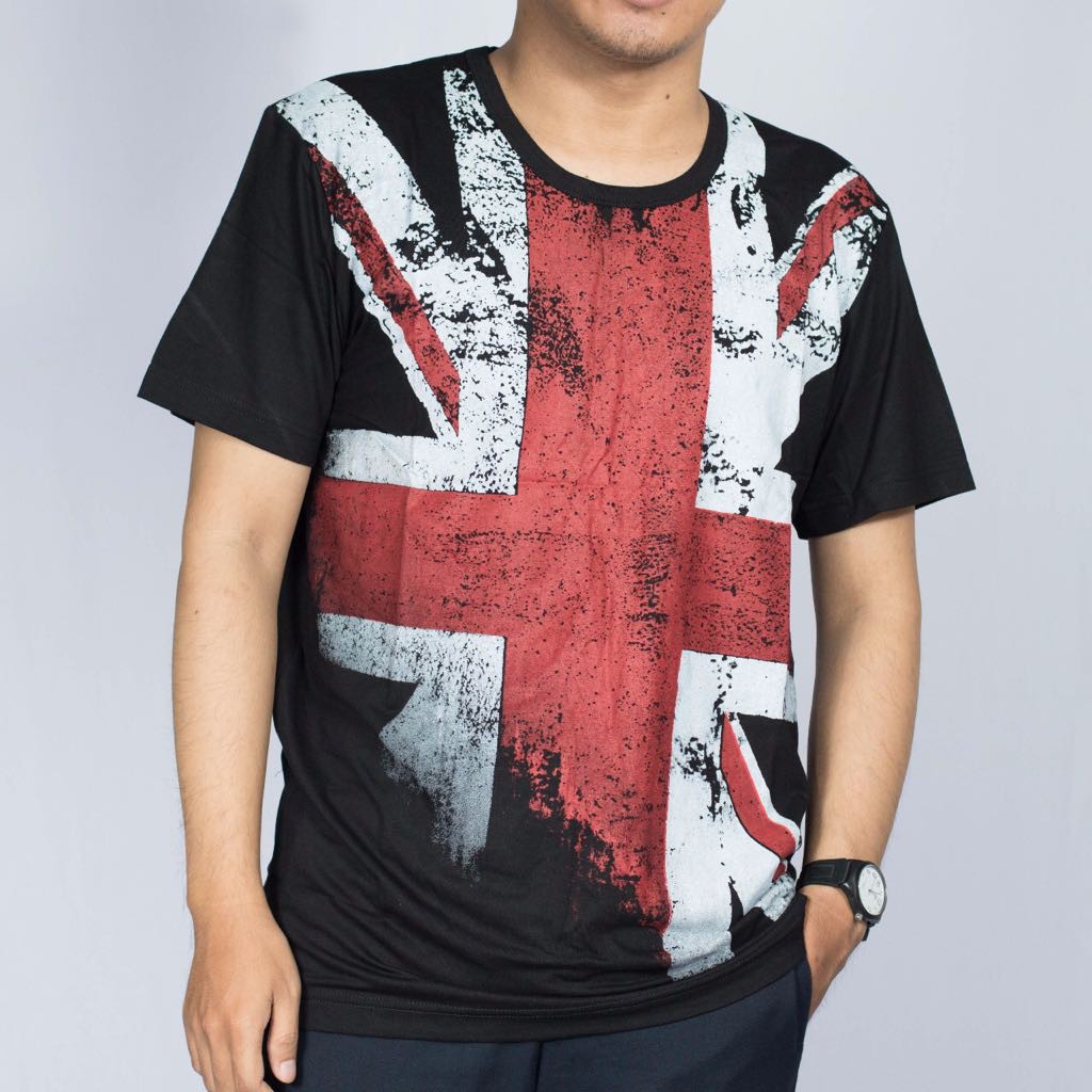 Baju Kaos England Tshirt Bendera Inggris Premium Quality Import M-XXXL Rhymes