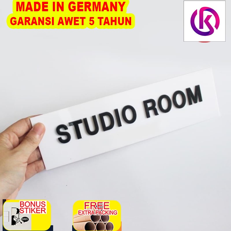 

Grosir Sign Signage Studio Room / Sign Acrylic Timbul