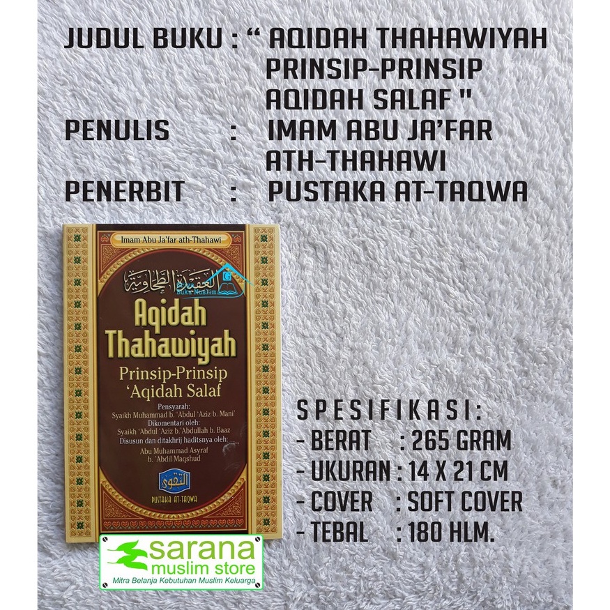 BUKU AQIDAH THAHAWIYAH PRINSIP-PRINSIP AQIDAH SALAF