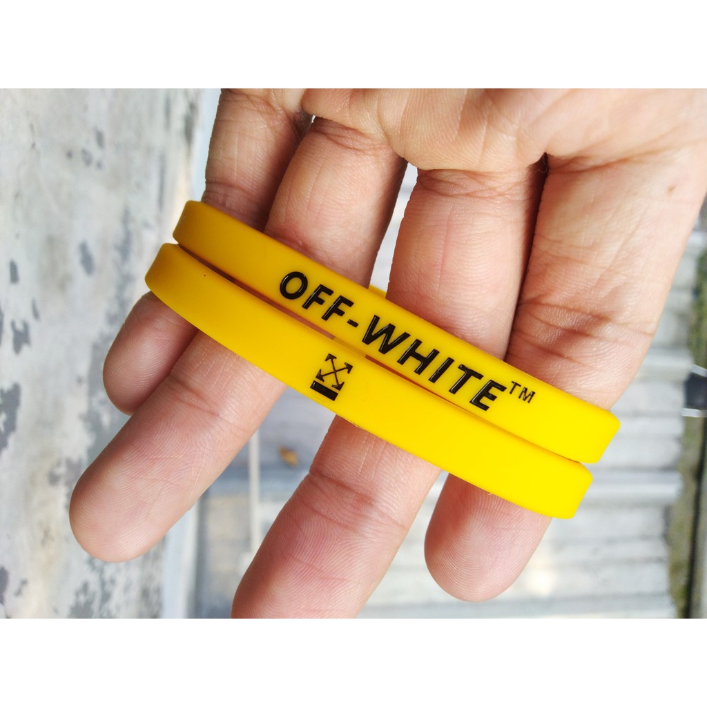 OFF WHITE Gelang Pria Bracelet BAYAR DITEMPAT NEW