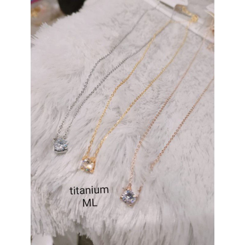 kalung titanium mata satu, tidak luntur