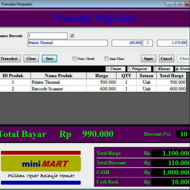 Jual Software Aplikasi Program Kasir Toko Penjualan Indonesiashopee Indonesia 2296