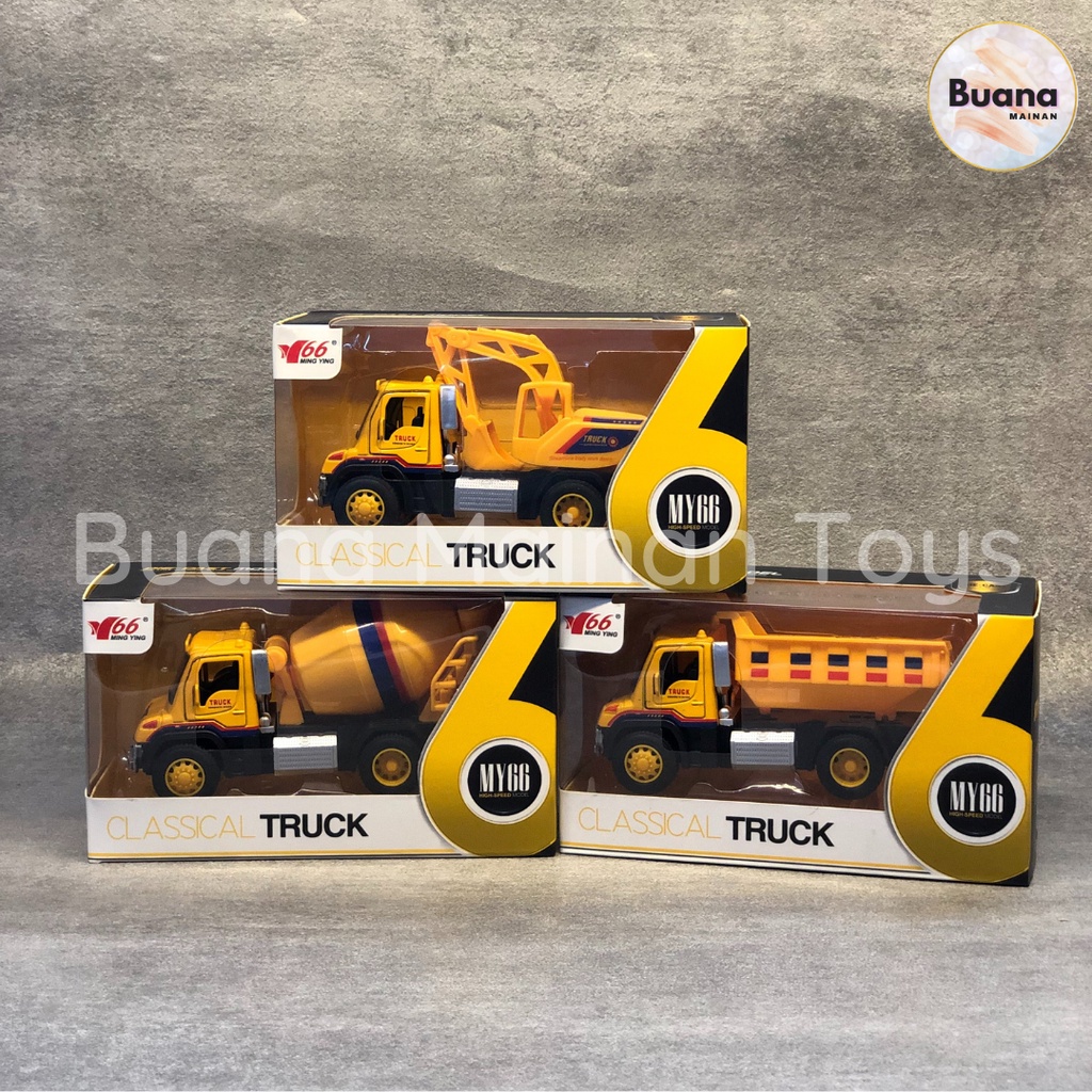 DIECAST TRUK KONSTRUKSI MY66 CLASSICAL TRUCK MAINAN MOBIL MOLEN BEKO