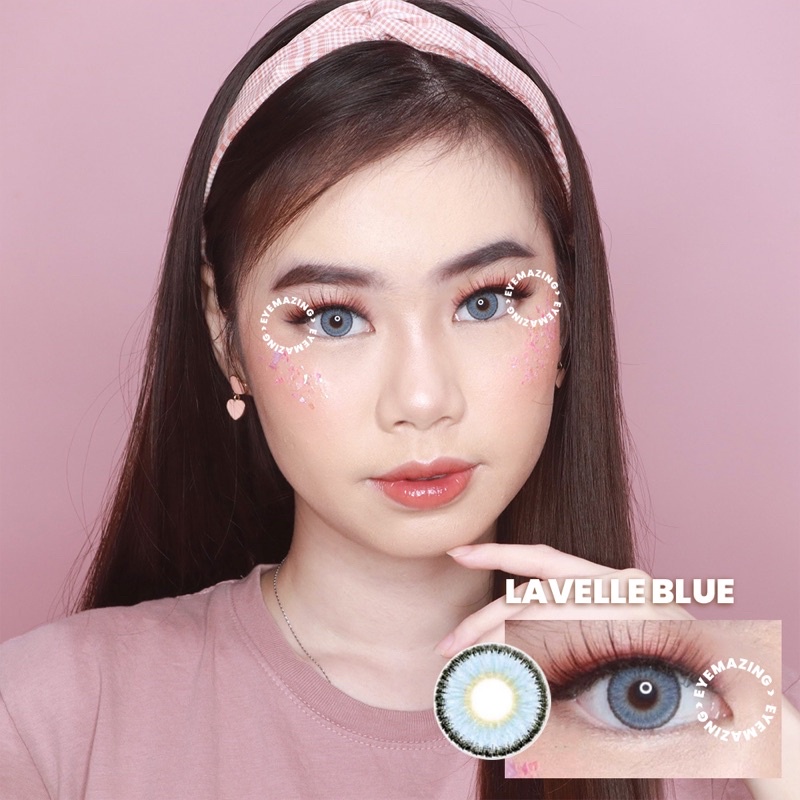 EYEMAZING Softlens - LAVELLE Brown / Gray / Blue / Coklat / Abu / Biru Normal Minus Beda Minus