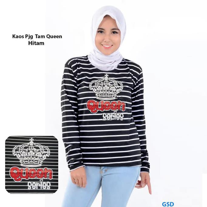 Kaos Panjang Tam Queen Hita/Atasan Blus Hijab/Blouse Muslim/Kaos Hijab