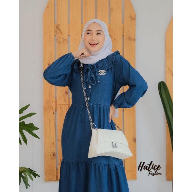 [MIDI/DRESS JEANS] MIDI DRESS ORI HATICE OUTFIT MATT JEANS TERBARU