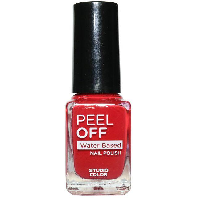 Studio Color Peel Off Nail Polish Red 6ml Shopee Indonesia