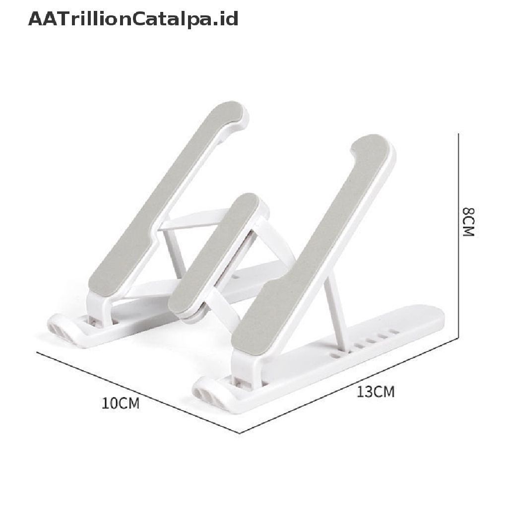 Aatrillioncatalpa Stand Holderdudukan Mobile Phonenotebook Portable Adjustable Dapat Dilipat