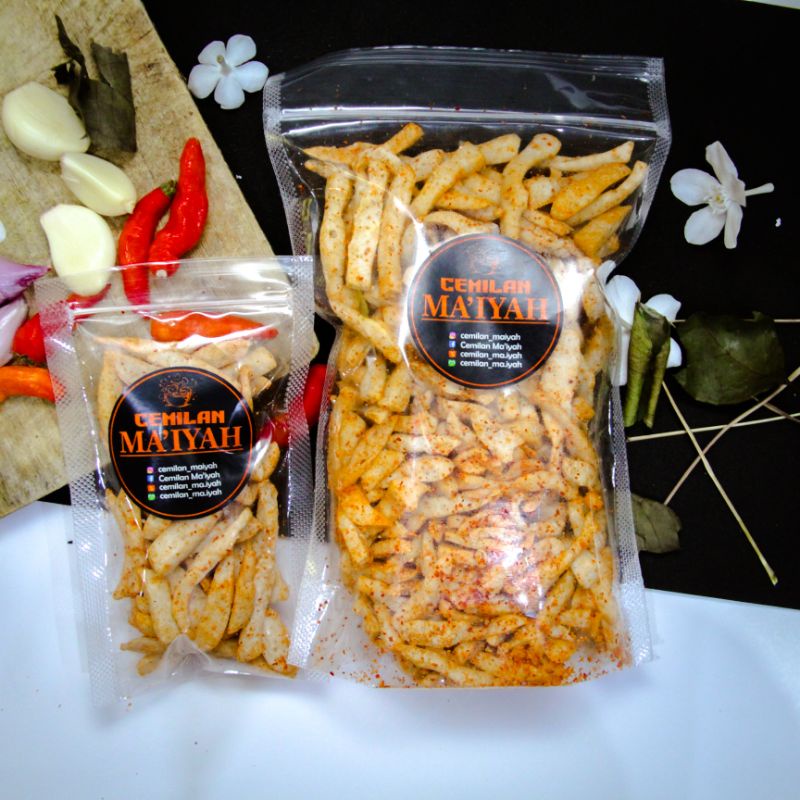 

Basreng (baso goreng) Ma'iyah Pedas Biasa 150gr