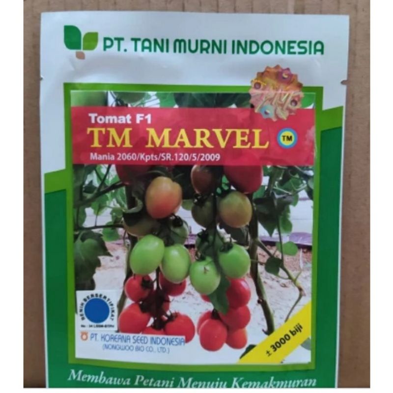 Benih bibit Tomat TM Marvel F1 10gram 3000 butir
