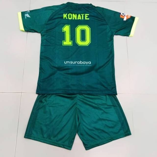 Jersey Persebaya anak futsal setelan persebaya surabaya home liga 1 David da silva makan konate