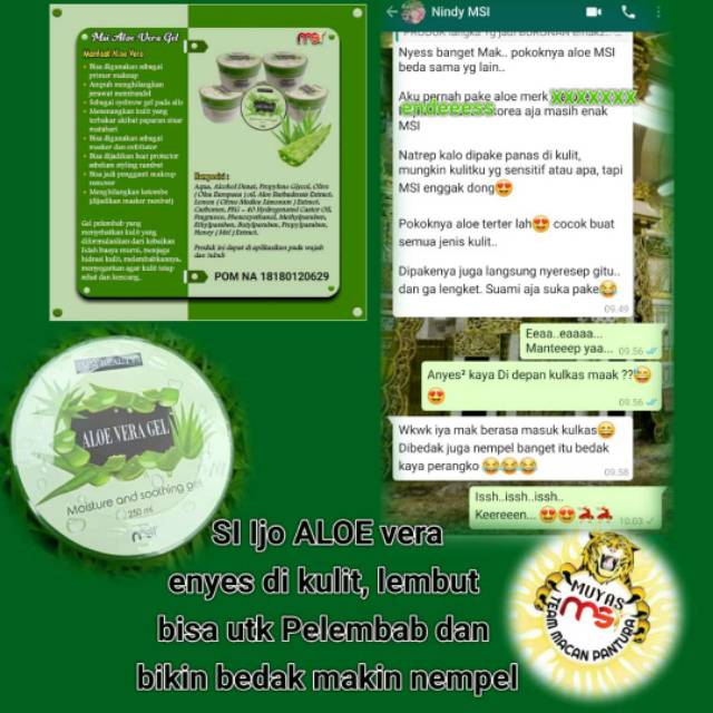 Soothing gel Aloevera MSI