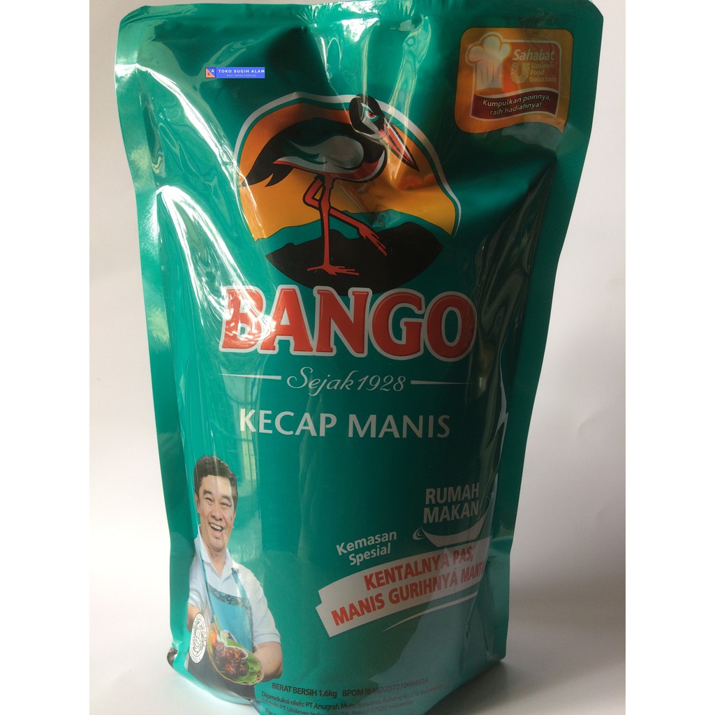 

EXPIRED TERBARU !!! BANGO KECAP MANIS POUCH 1,525KG (PAKAI GRAB/GOJEK)