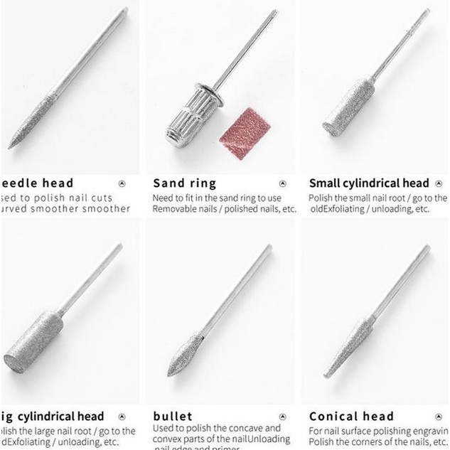 T6L0 NEW Electric Nail Drill Grinding Mesin Kikir Kuku Elektrik Pen Pedicure Manicure salon shaper u