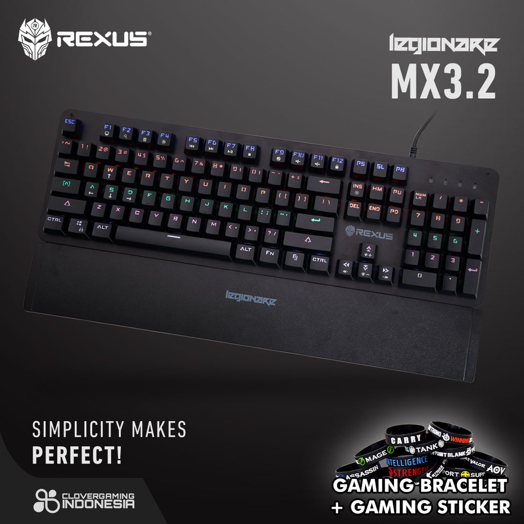 Rexus Legionare MX3.2 Palm Rest Mechanical Gaming Keyboard BeeCost