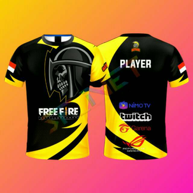 BAJU KAOS JERSEY FREE FIRE PUBG NEW DESAIN