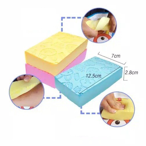 Spons Mandi Anti Daki Sponge Daki Spon Busa Pengangkat Kotoran Pembersih Badan Kaki Alat Gosok Sabun Bath Soap