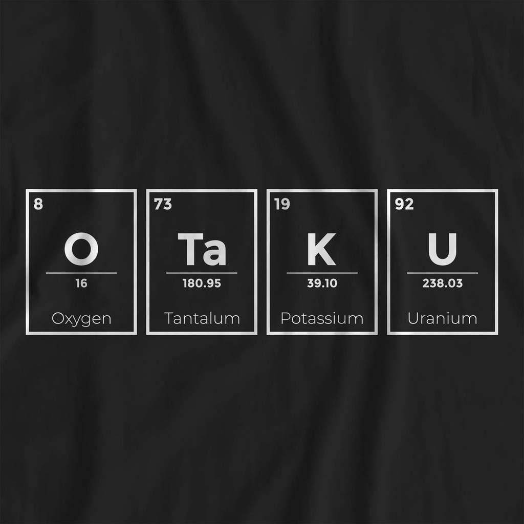 Tshirt Anime OTAKU Periodic Unsur Kimia