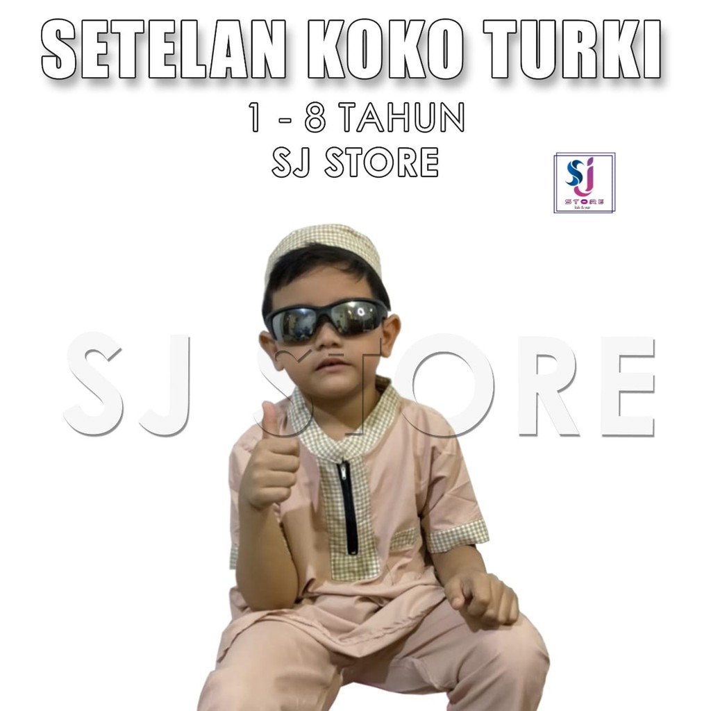 Koko Turki Anak - Setelan Kurta Anak 1 2 3 4 5 6 7 8 Tahun