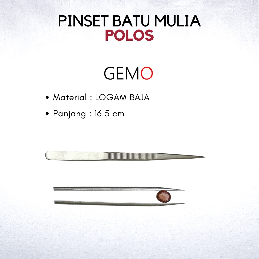 Pinset Penjepit Batu Mulia Akik  Intan Berlian Diamond / Gemstone Tweezer cocok untuk Toko Emas Perhiasan