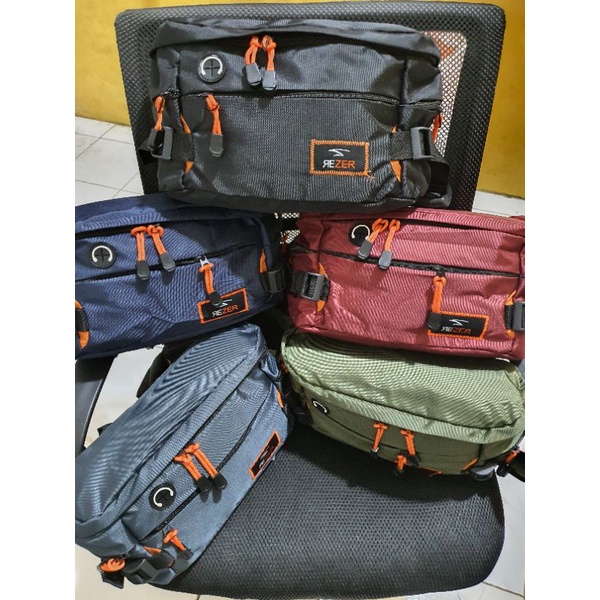 slempang pria rizer besar / tas pinggang tas waistbag