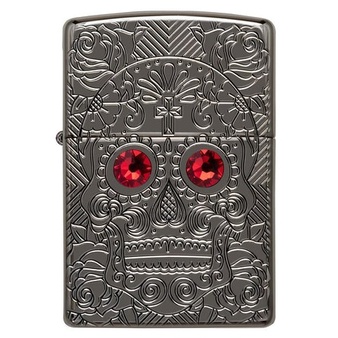 Zippo 49300 Armor Crystal Skull Madein USA
