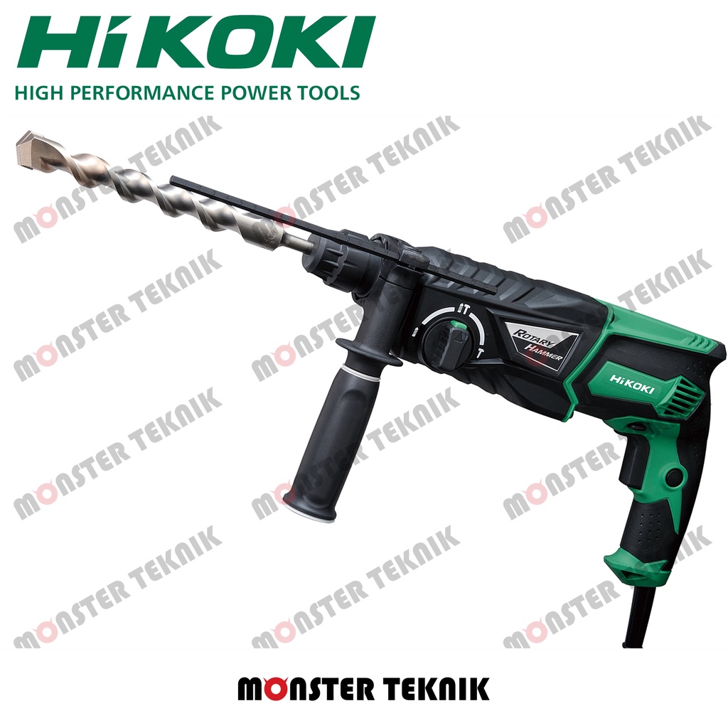 Bor Tembok Beton Hitachi DH26PC SDS Plus Hammer Drill dengan 3 Mode Hikoki