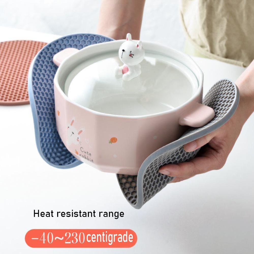 Suyo Silicone Pot Holders Perlengkapan Dapur Tatakan Anti Panas Non-Slip