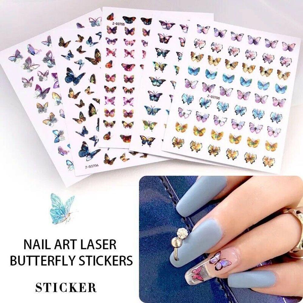 Preva Stiker Kuku Hot Nail Decals DIY Hologram