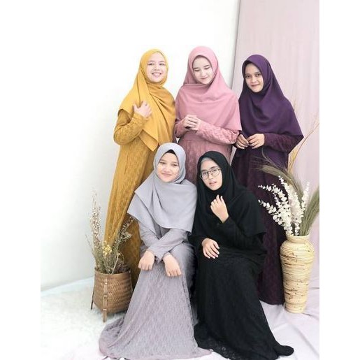 Gamis Safwa Brokat ~ by Hijab Alila