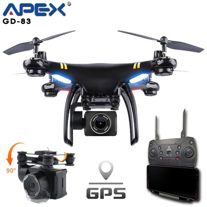 Drone Apex GD-83 FPV Wifi HD Camera With GPS - Putih