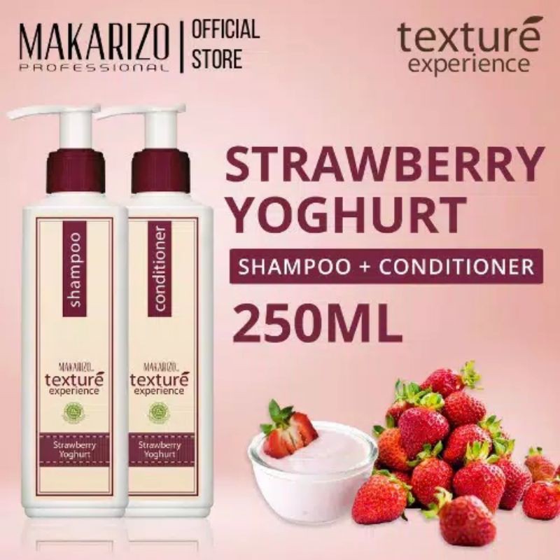 Makarizo Bundling Sampo&amp; Conditioner (Strawbery)