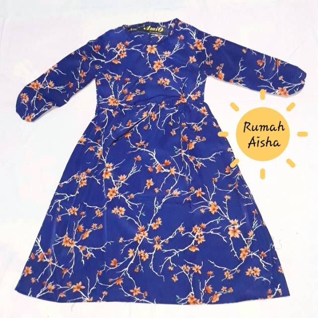 Dress motif baby & kids by amio Size 5/ Gamis Anak Perempuan/ Fashion Muslim