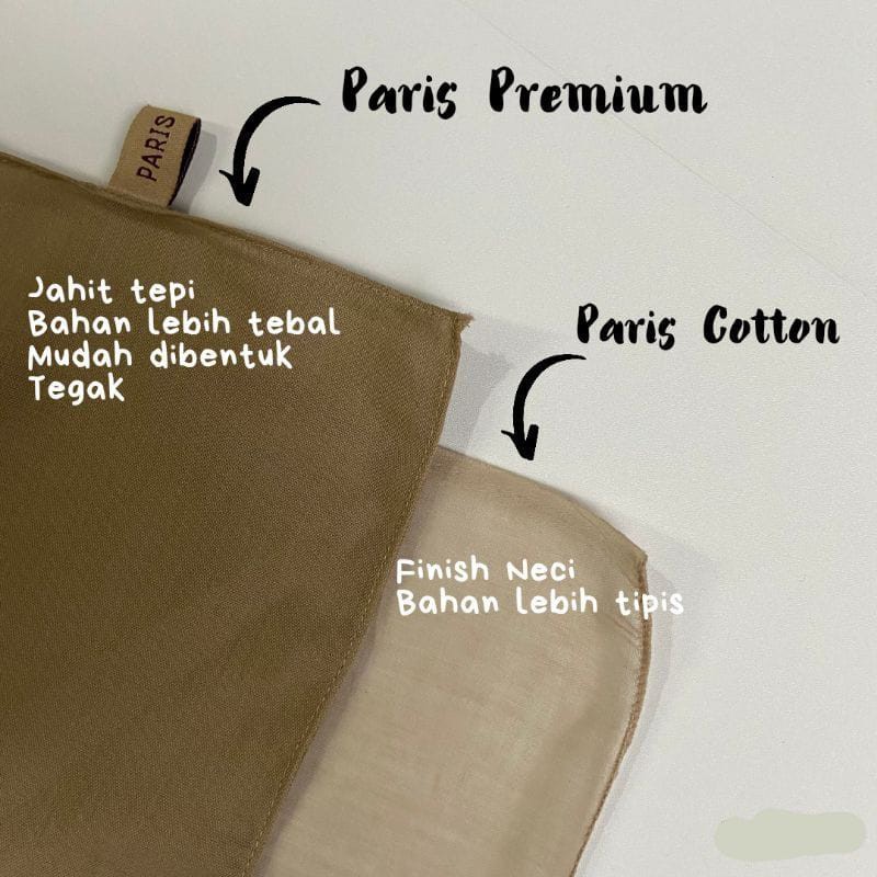 PARIS PREMIUM HIJAB SEGIEMPAT PARIS PREMIUM TEBAL TERLARIS SAFA HIJAB