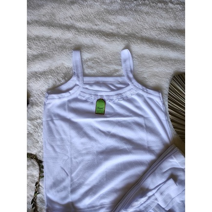 Singlet Tanktop Kaos Dalam Anak Perempuan Sandat Angela Putih Renda Murah Kaos Kutang Anak Perempuan