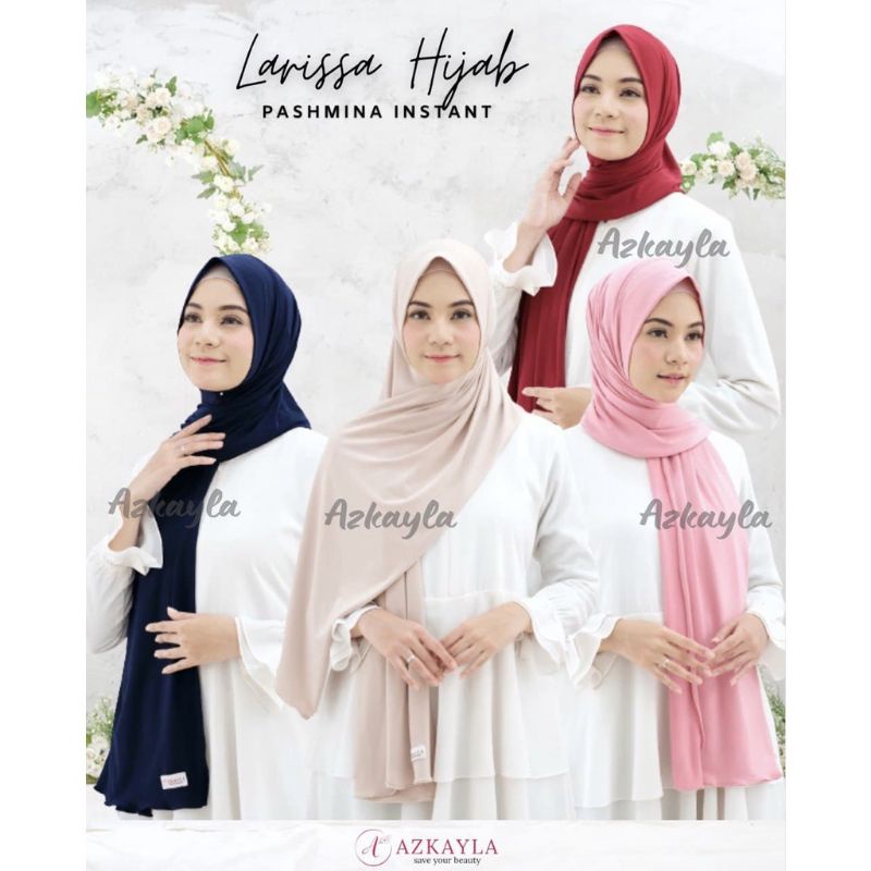 HIJAB PASHMINA EARLOOP LARISSA || BY AZKAYLA